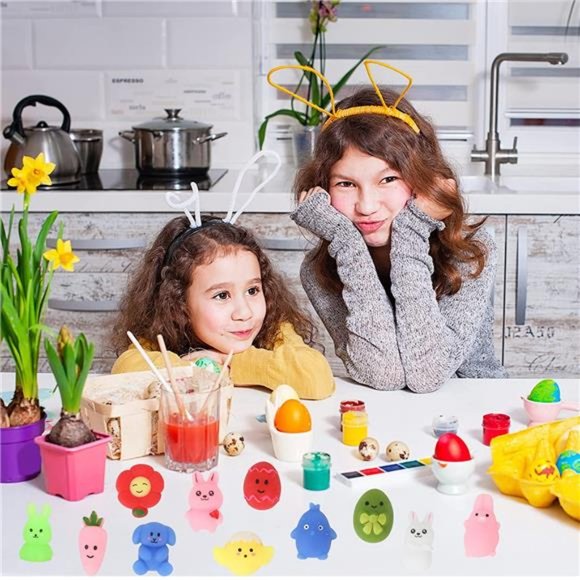 24pcs Easter Eggs Filled with Easter Squishy toys for Kids Girls Boys Toddlers - Picture 5 of 5